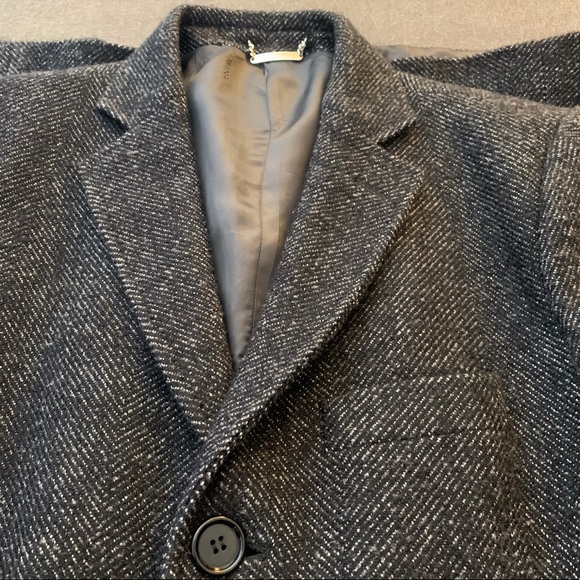Dolce & Gabbana Men’s Single Breasted Wool Blend coat - charcoal Gray - Picture 9 of 16